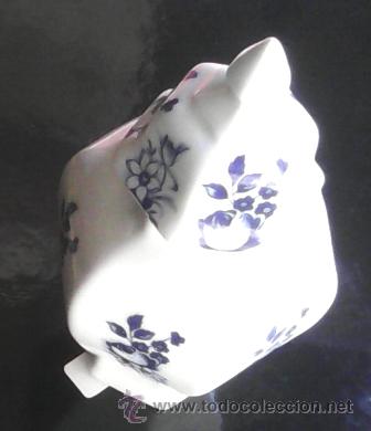 Vintage: Frasco de porcelana con tapadera.