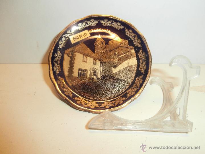 Vintage: VIEJO PLATO DE CERAMICA DE otxagabia, pais vasco