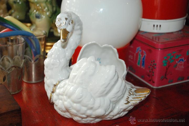 Vintage: BONITO CISNE DE PORCELANA HISPANIA VINTAGE