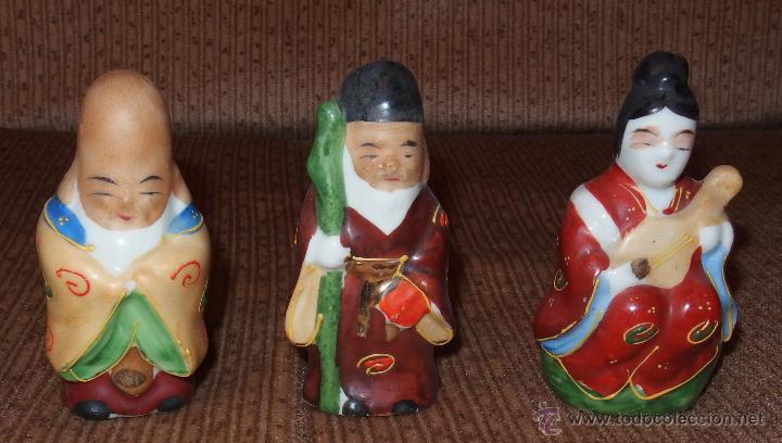 Vintage: 5 FIGURAS DE PORCELANA EIHO,A&Ntilde;OS 60 &Oacute; 70