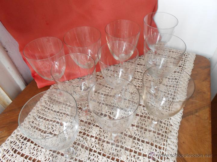 Vintage: 10  COPAS   DE   CRISTAL - Foto 1