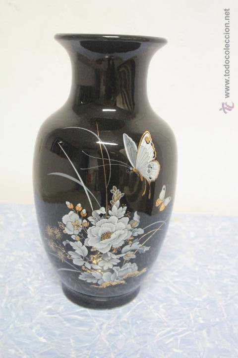 Vintage: Jarr&oacute;n vintage, de porcelana, con motivos florales, 26cm