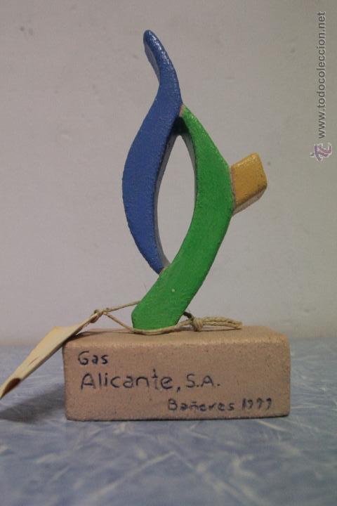 Vintage: GAS ALICANTE, S.A. Figura hecha a mano. Ba&ntilde;eres.