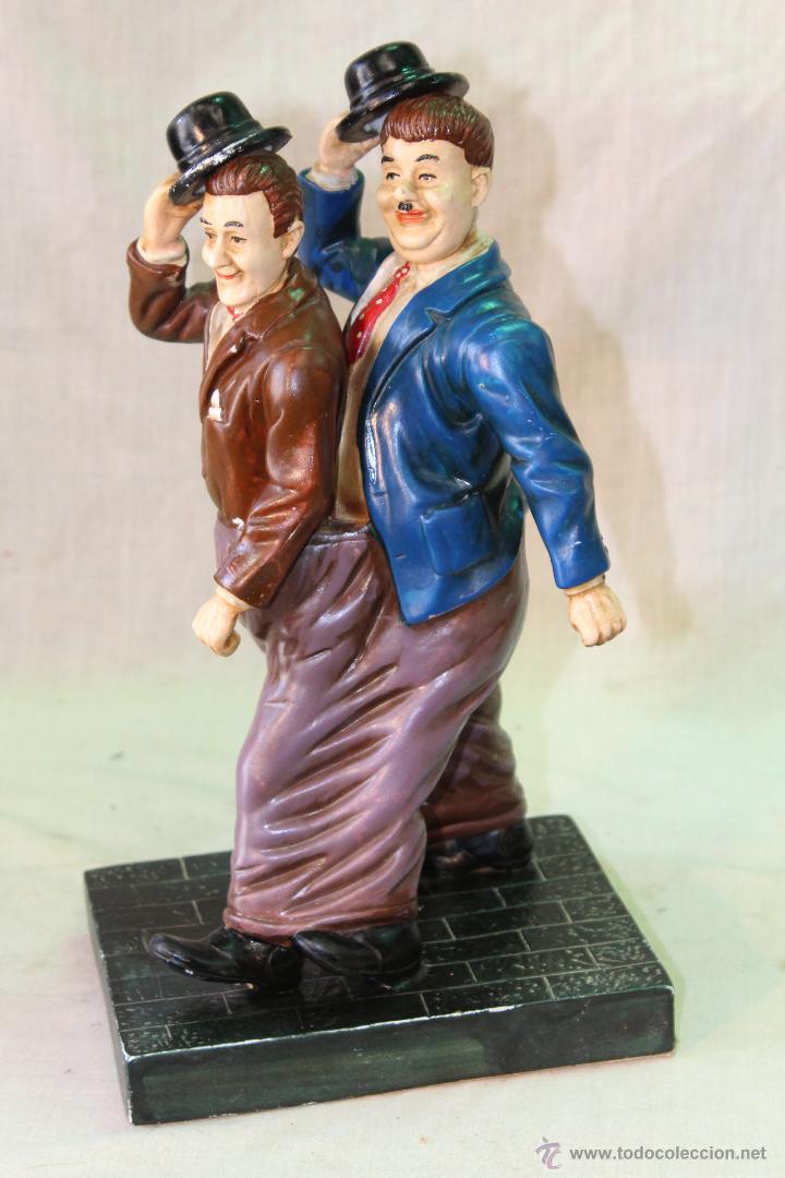 Vintage: FIGURA DE EL GORDO Y EL FLACO EN CERAMICA
