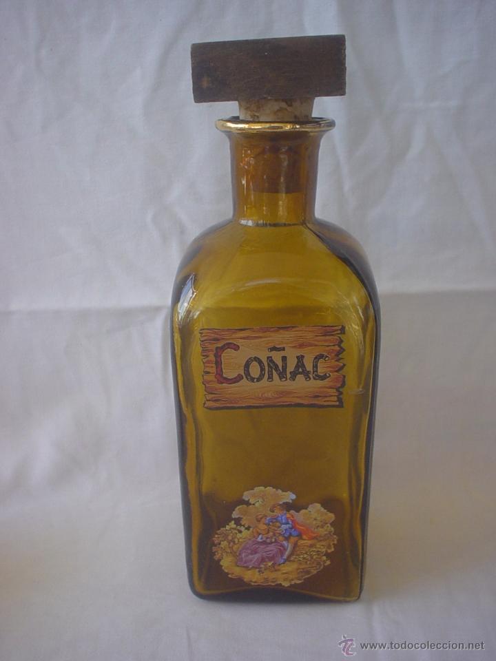 Vintage: JUEGO LICOR CO&Ntilde;AC - BOTELLA - VASOS - Foto 2