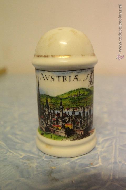 Vintage: salero de porcelana, viena, austria a&ntilde;os 60