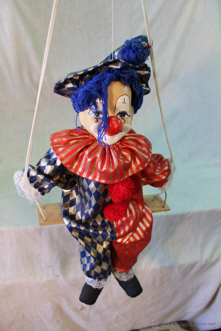 Vintage: PAYASO DE TELA Y CERAMICA