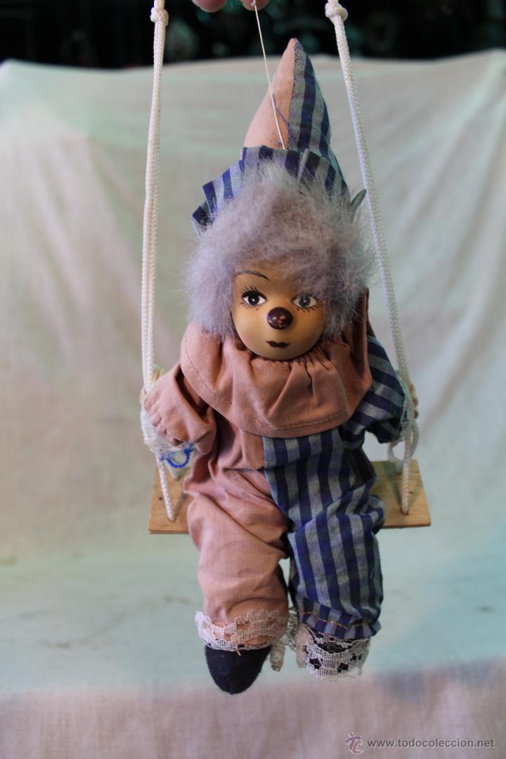 Vintage: PAYASO DE TELA Y CERAMICA