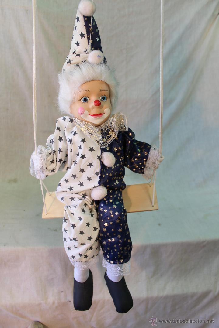 Vintage: PAYASO DE TELA Y CERAMICA