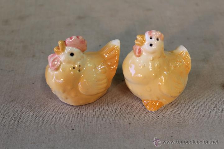 Vintage: PAREJA DE SALEROS EN PORCELANA
