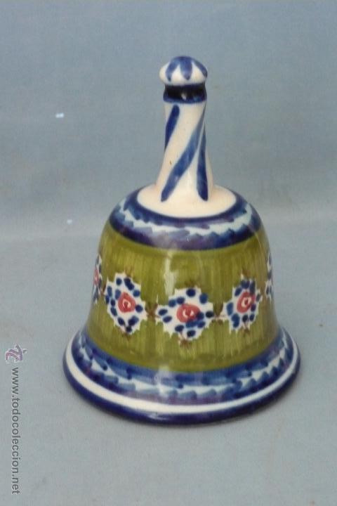Vintage: CAMPANA DE CERAMICA MARCADA. ALTO12CM. GASTOS DE ENVIO 4&euro; PARA ESPA&Ntilde;A