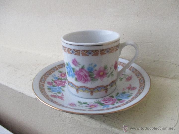 Vintage: TAZA DE CAF&Eacute; DE PORCELANA CHINA MADE IN JIEPAI