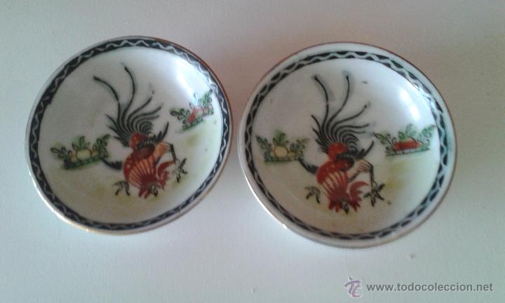 Vintage: DOS PLATITOS DE PORCELANA HECHOS EN MACAO