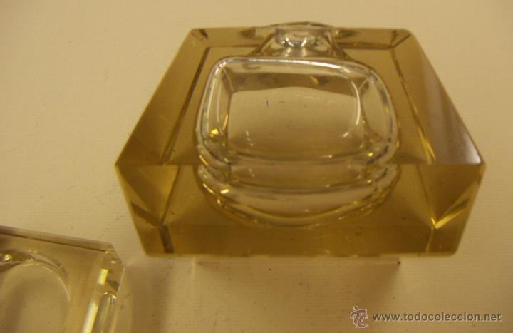 Vintage: Tintero vintage de cristal - Foto 3