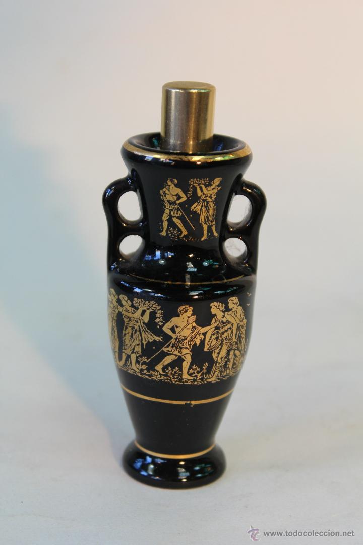 Vintage: vinagrera pulverizador en porcelana griega con oro 24k.