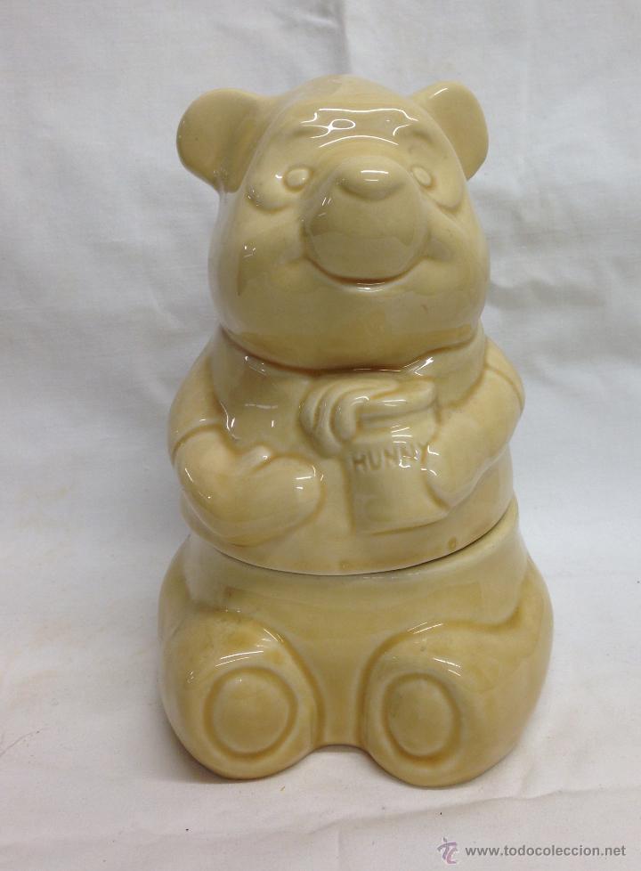 Vintage: Bote cer&aacute;mica Winnie the Pooh. Walt Disney
