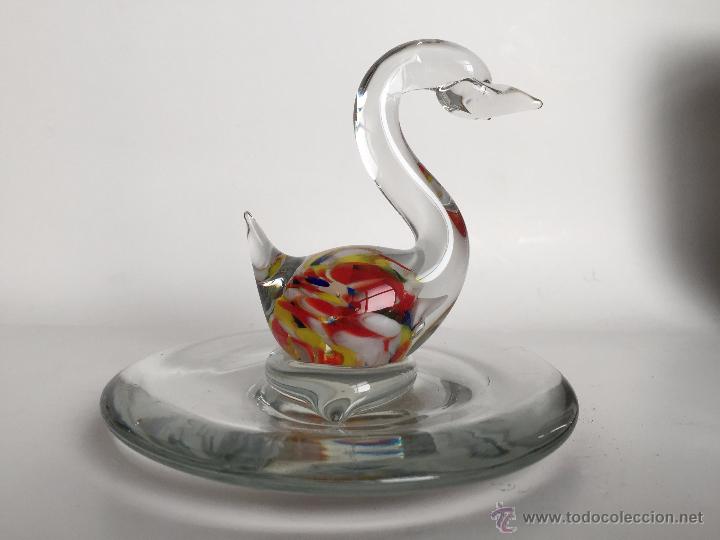 Vintage: CISNE EN CRISTAL DE MURANO - Foto 3