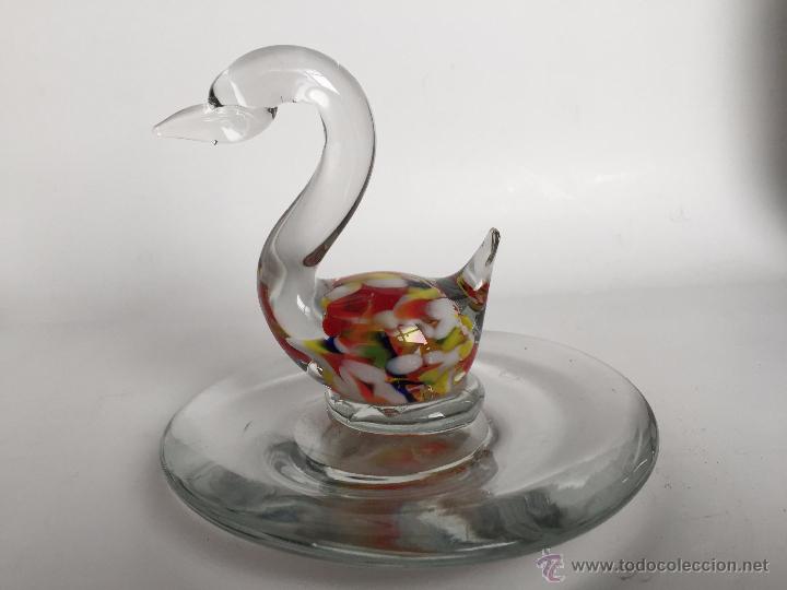 Vintage: CISNE EN CRISTAL DE MURANO - Foto 4