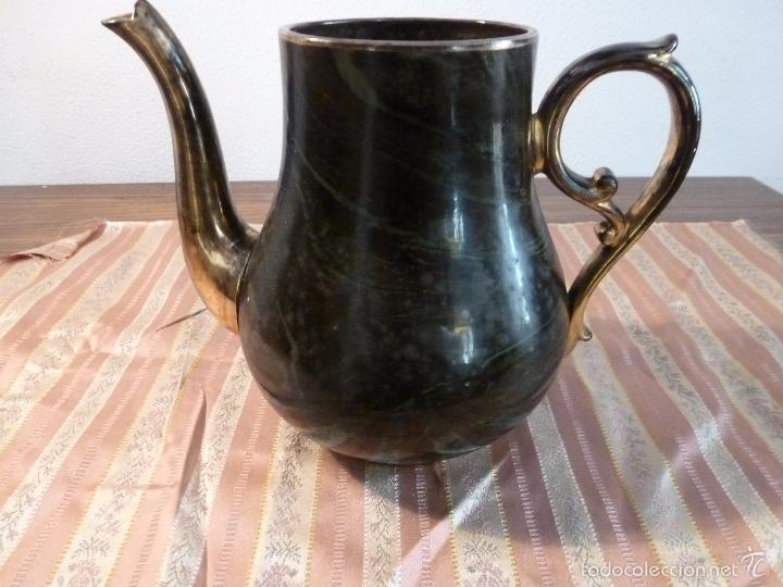 Vintage: TETERA DE LOZA ORO - Foto 1