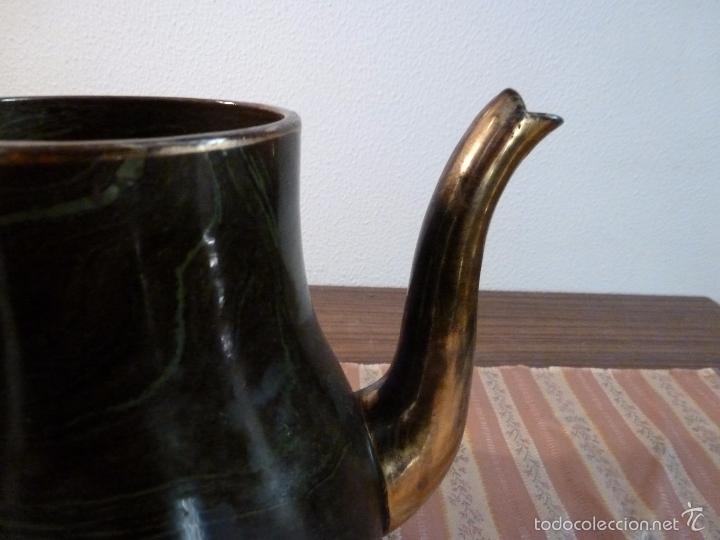 Vintage: TETERA DE LOZA ORO - Foto 5