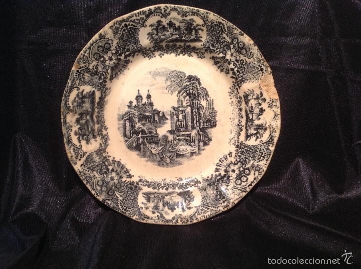 Vintage: Plato la Cartuja de Sevilla 24 cm