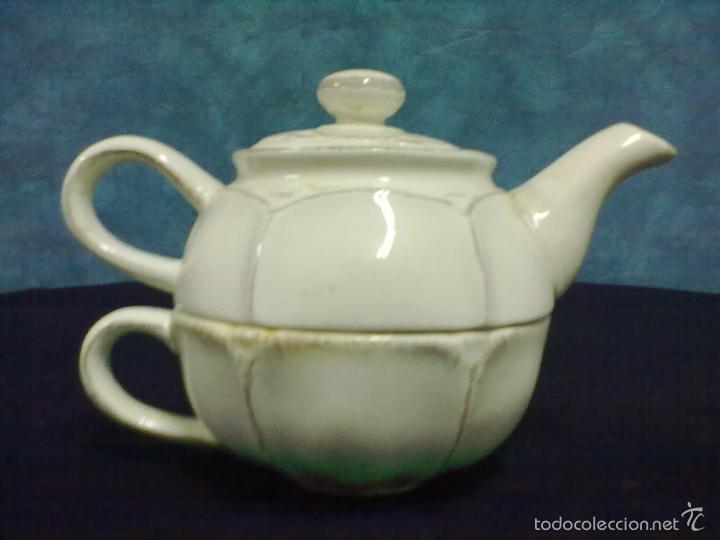 Vintage: TETERA TAZA CAFETERA LOZA - Foto 3