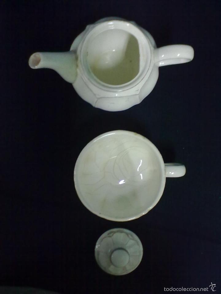 Vintage: TETERA TAZA CAFETERA LOZA - Foto 6