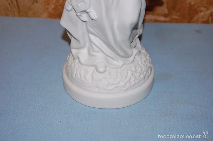 Vintage: DAMA DE &Eacute;POCA EN PORCELANA DE BISCUIT - Foto 3