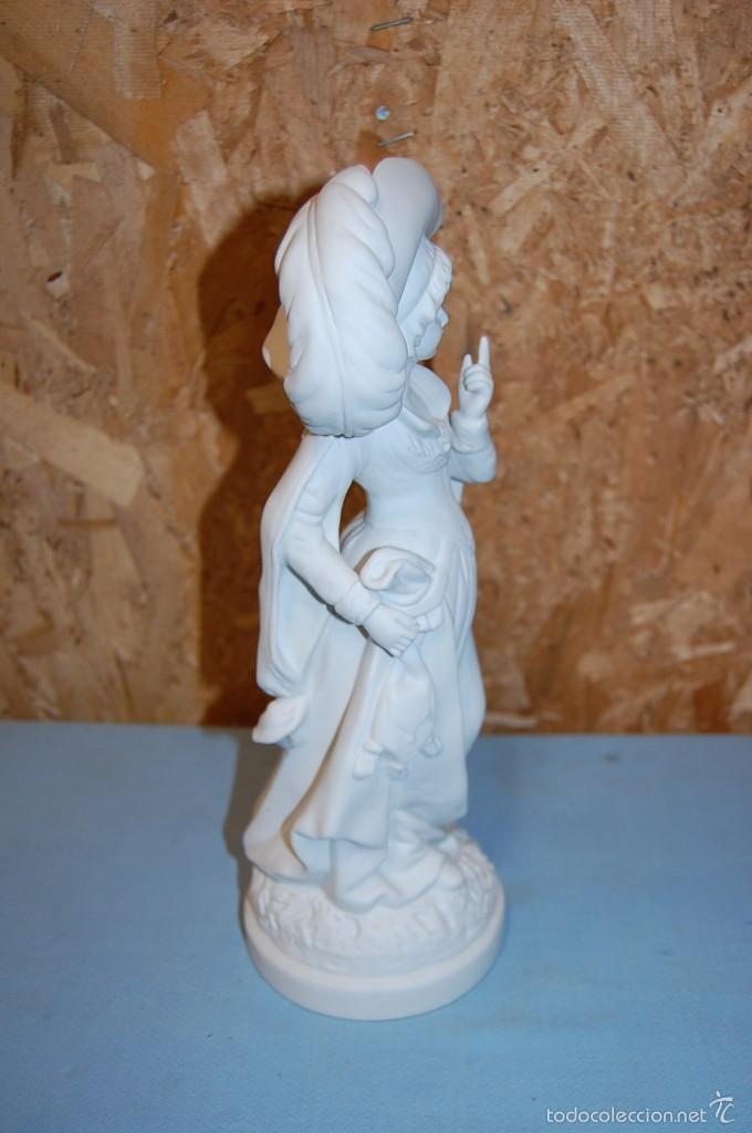 Vintage: DAMA DE &Eacute;POCA EN PORCELANA DE BISCUIT - Foto 7