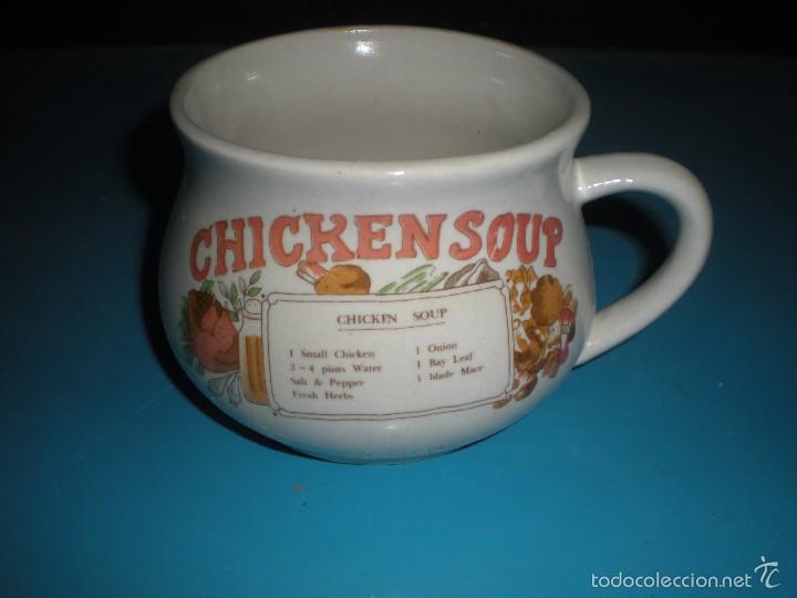 Vintage: Taza porcelana chicken-soup