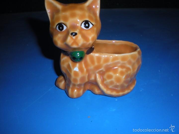 Vintage: Gato porcelana 8x4x8cm