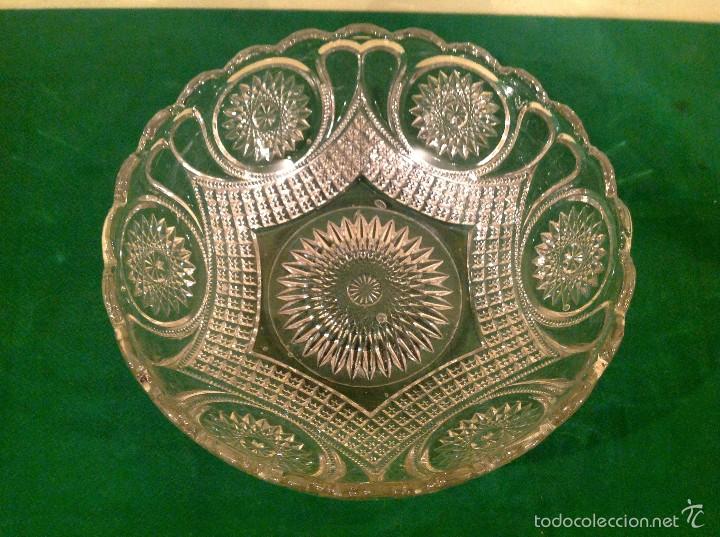Vintage: Centro De Mesa Cristal Tallado - Foto 4