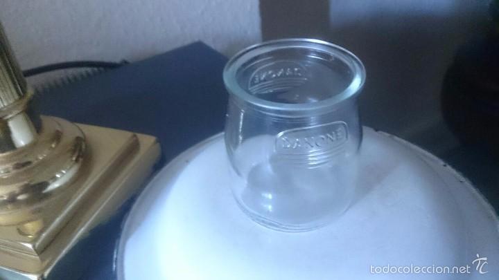 Vintage: Vaso de yogur Danone, antiguo, de cristal.