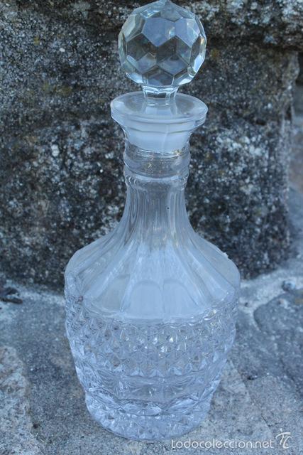 Vintage: Preciosa botella de cristal. - Foto 1