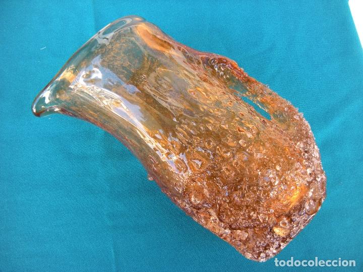 Vintage: JARRA DE CRISTAL SALM&Oacute;N - Foto 1