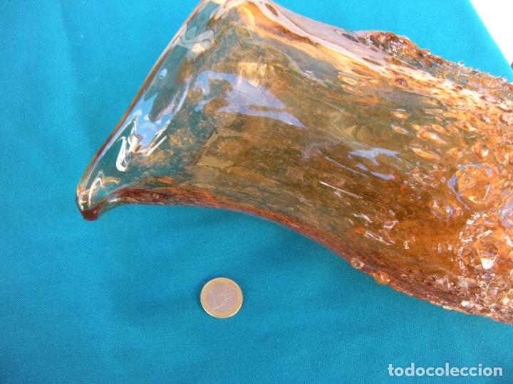 Vintage: JARRA DE CRISTAL SALM&Oacute;N - Foto 3