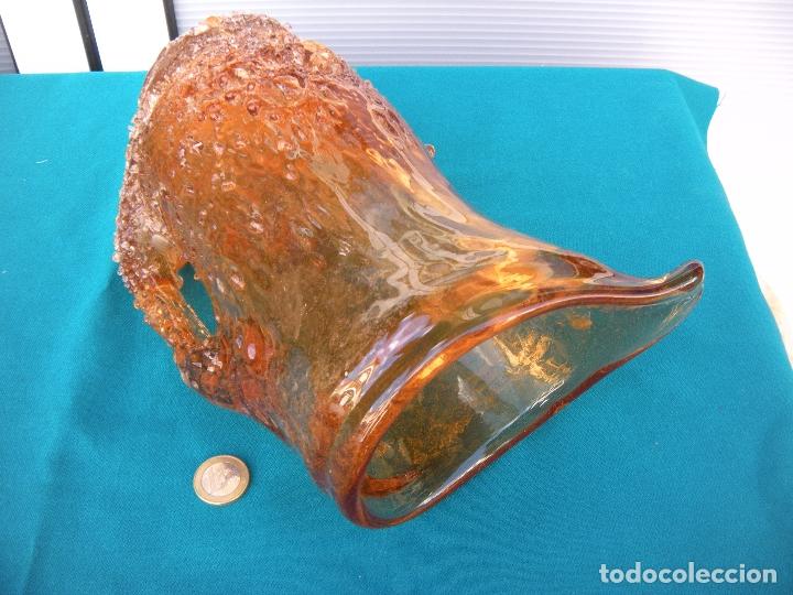 Vintage: JARRA DE CRISTAL SALM&Oacute;N - Foto 4
