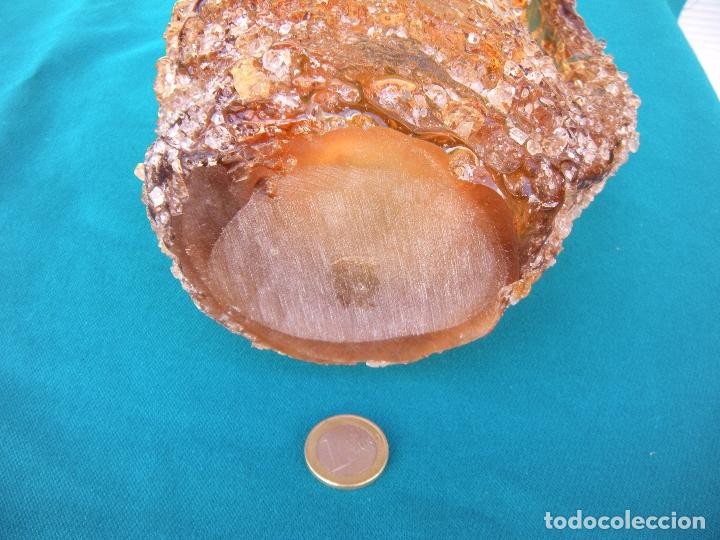 Vintage: JARRA DE CRISTAL SALM&Oacute;N - Foto 5
