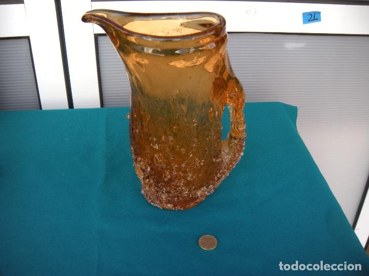 Vintage: JARRA DE CRISTAL SALM&Oacute;N - Foto 6