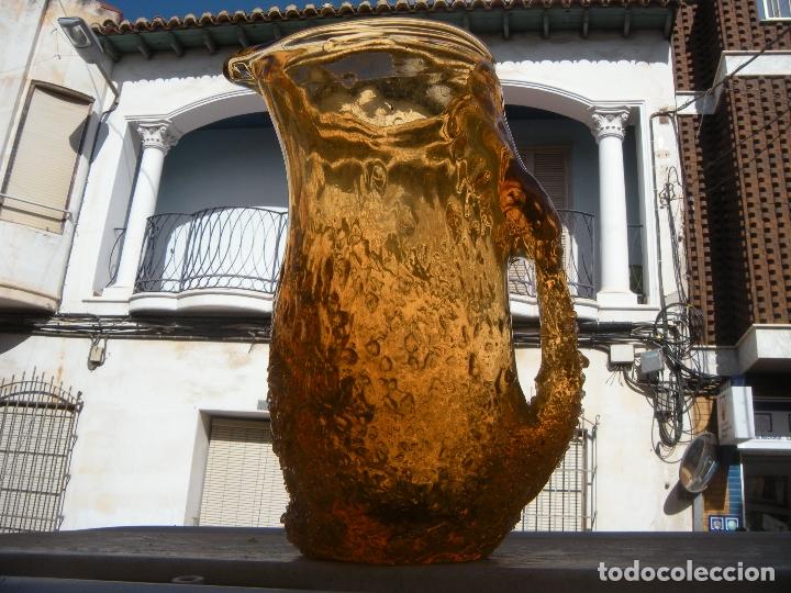 Vintage: JARRA DE CRISTAL SALM&Oacute;N - Foto 7