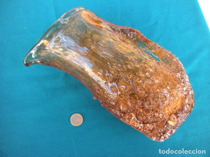 Vintage: JARRA DE CRISTAL SALM&Oacute;N - Foto 8
