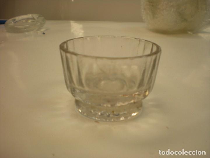 Vintage: Portavelas en cristal, di&aacute;metro 6cm y altura 4cm