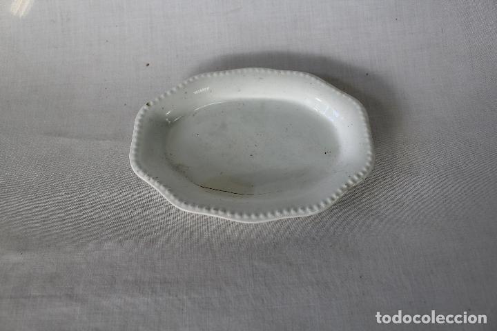 Vintage: bandeja de porcelana antigua de apreitivos sellada santander