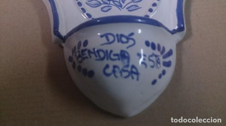 Vintage: Pila benditera en ceramica - Foto 4