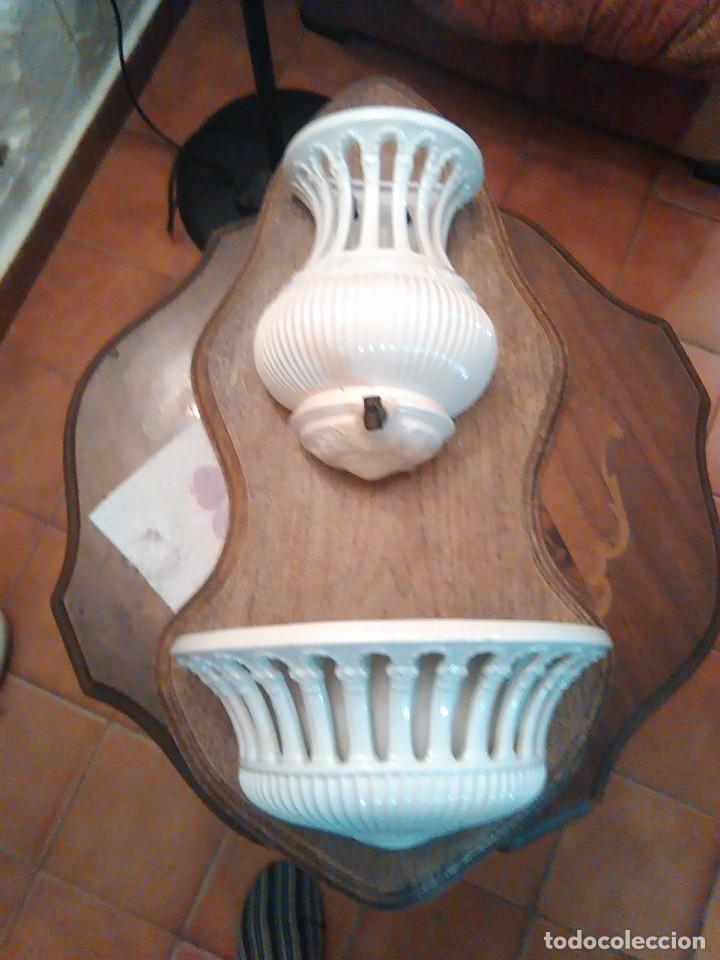 Vintage: fuente de pared porcelana