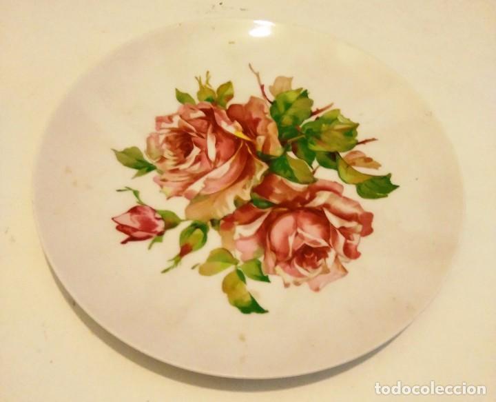 Vintage: PLATO CER&Aacute;MICA - MARCA CARDENA - SELLO EN LA BASE - 20 CM DI&Aacute;METRO