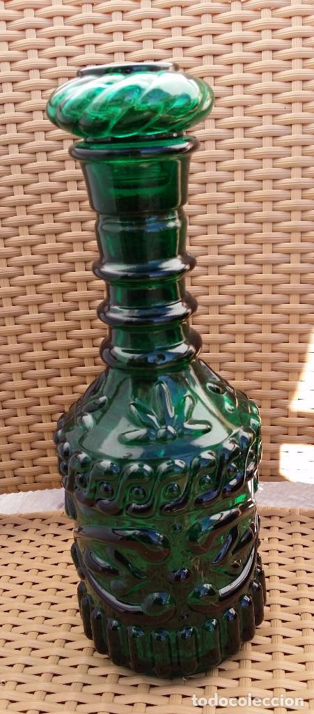 Vintage: BOTELLA DE CRISTAL PRENSADO AMERICANA