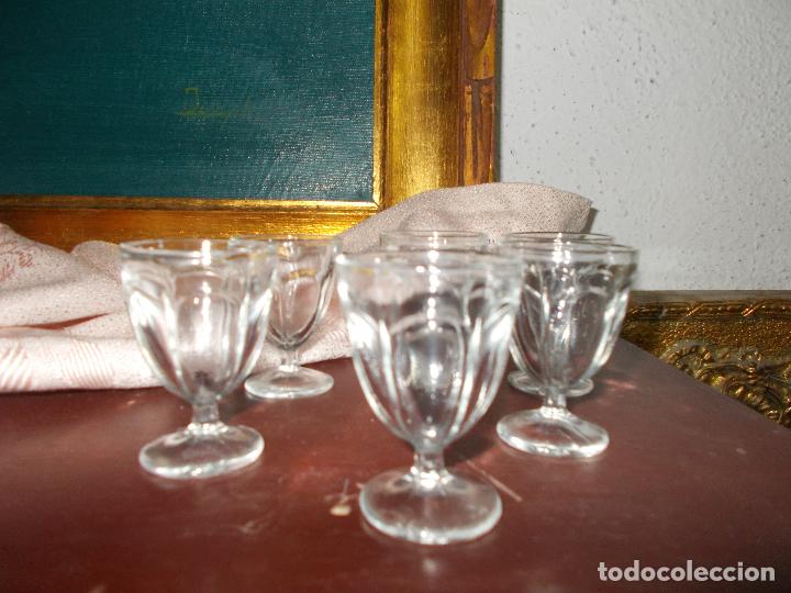 Vintage: 6 copas peque&ntilde;as - Foto 3