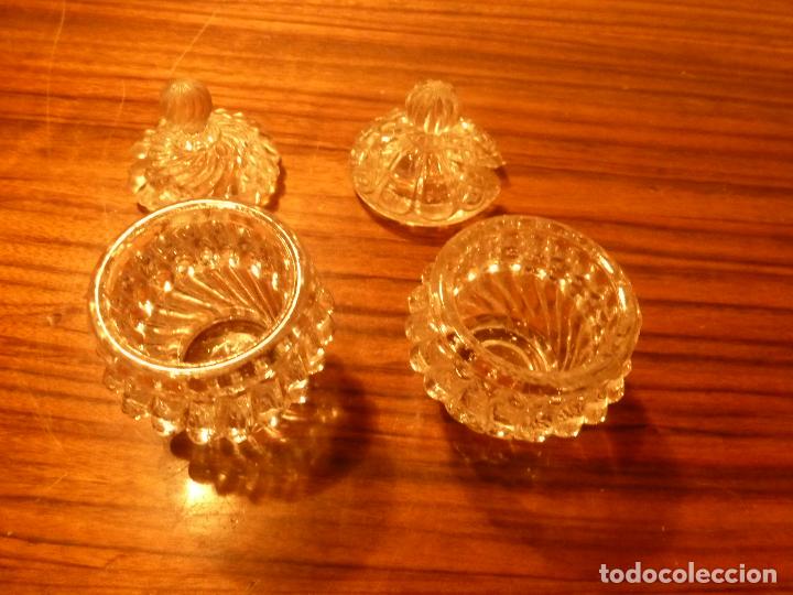 Vintage: dos saleros de cristal - Foto 5