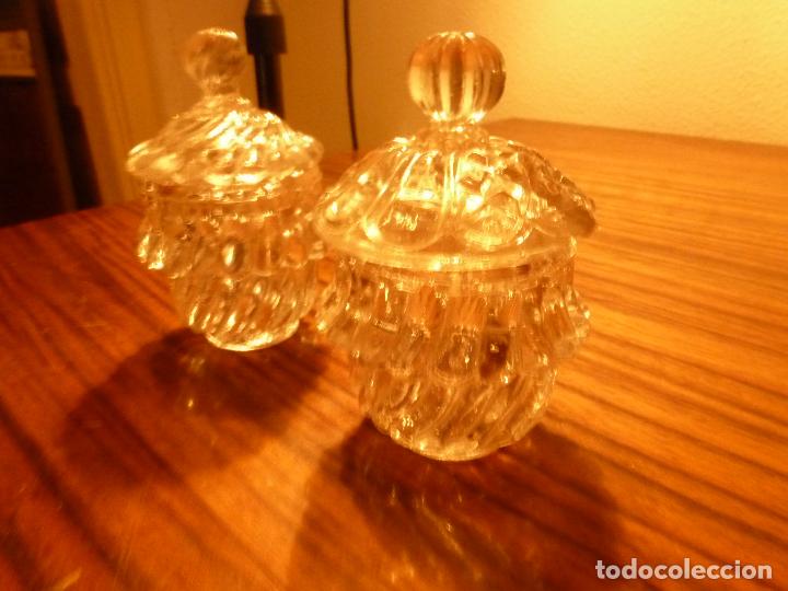 Vintage: dos saleros de cristal - Foto 6